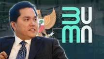 Menteri BUMN Erick Tohir dan Logo Baru Kementerian BUMN 