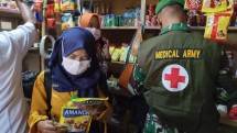 Satgas Yonif 125-Petugas Puskesmas Tingkatkan Kewaspadaan Makanan Masyarakat