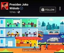 Jokowi Unggah Pesan Berperilaku di Era New Normal, Netizen: Gregetan Pak, Orang Pada Gak Sadar, Malah Buka Maskernya Baru Batuk 