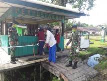 Satgas 754 Kostrad Tegakkan Protokol Kesehatan di Kiliarma Mimika Papua