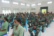 Danrem Merauke Beri Pengarahan Kepada Prajurit Kodim Boven Digoel