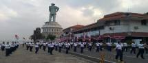 Satuan Kapal Eskorta Kormada II Jaga Kebugaran Tubuh