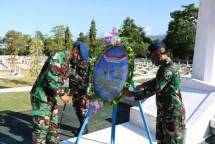 Lanud SPR Ziarah ke TMP Kesuma Trikora Dalam Rangka Hari Bakti Ke-73 TNI AU 