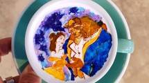Latte Art Beauty and the Beast (Foto: Instagram/leekangbin91)