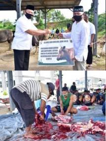 Danpasmar 3 Salurkan Daging Kurban ke Panti Asuhan di Sorong Papua 