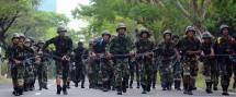 Latihan Speed March Tingkatkan Kewaspadaan Atlit Binsat Batalyon Howitzer 2 Marinir
