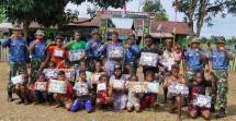 Kemeriahan HUT RI ke 75 Antara Masyarakat Dabra Papua dan Satgas 754 Kostrad