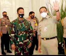 Cek Kesiapan Pemprov Tangani Covid19, KSAD Jendral Andika Perkasa Sambangi Anies Baswedan di Balai Kota