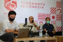 Direktur Utama BPJAMSOSTEK Agus Susanto saat diskusi secara virtual