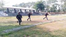 Atlet Binsat Yonif 1 Marinir Tingkatkan Kemampuan Menembak Pistol