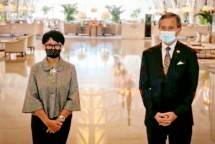 Menteri Luar Negeri Retno Marsudi dengan Menteri Luar Negeri Singapura, Vivian Balakrishnan 