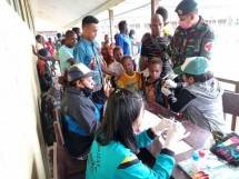 Satgas 754 Kostrad Gelar Kegiatan Puskesmas Keliling di Sumapro Papua