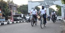 Gowes Sepeda Sosialisasikan Protokol Kesehatan Dilaksanakan Panglima dan Jajaran Kolinlamil 