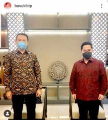 Tabayun ke Menteri BUMN, Ahok: Saya Akan Menjaga Pesan Pak Erick Menjaga Soliditas Teamwork
