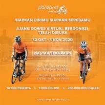 Gowes Virtual Berdonasi dalam FibreFirst Cycling 2020