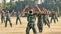  Prajurit Yonif 5 Marinir Jaga Kebugaran Jasmani