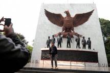 Monumen Pancasila Sakti di kawasan Lubang Buaya, Cipayung, Jakarta Timur