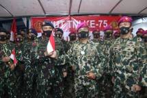 Dankormar Mayjen Suhartono Terima Kejutan dari Korps Brimob Terkait HUT TNI ke 75