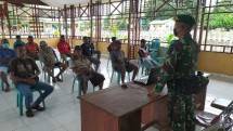 Prajurit TNI Tingkatkan Rasa Bela Negara kepada Masyarakat Merauke