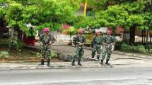  Prajurit Yonmarhanlan XIII Antisipasi Unras di Tarakan Kaltara