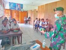Satgas Kostrad Papua Gencarkan Sosialisasi Pencegahan Covid-19 