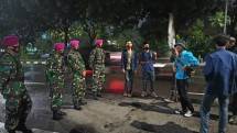 Parjurit Marinir Petarung Beruang Hitam Terlibat Pengamanan Unras Jakarta