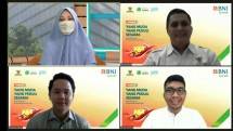 Pemimpin Divisi Kartu Pembiayaan BNI Syariah, Rima Dwi Permatasari; Kepala Divisi Pengumpulan Ritel Nasional Badan Amil Zakat Nasional (BAZNAS), Fitriansyah Agus Setiawan; Head of Tokopedia Salam, Bapak Garri Juanda; Head of Public Policy Ruangguru, Bapak Amri Ilmma dalam acara Talkshow Webinar dengan judul &ldquo;Yang Muda Yang Peduli Sesama&rdquo;, 
