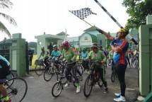 Gowes Sepda Bersama Korem 164/ WB Tetap Ikuti Protokol Kesehatan