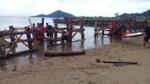 Rumpon Brigif 4 Marinir/BS Pesawaran Lampung Membuat Rumpon