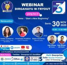 M-Tryout akan Menggelar Webinar Dirgahayu M-Tryout 