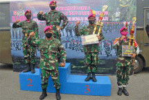 Brigif 2 Marinir Juara Umum Lomba PBB Kreasi