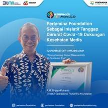 Pertamina Foundation Raih Penghargaan Tanggap Darurat Covid-19 