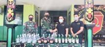 Penyelundupan Miras Diamankan Satgas Pamtas Yonif 642 Kapuas
