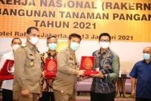 Menteri Pertanian Syahrul Yasin Limpo di Rakernas Ditjen Tanaman Pangan