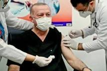 Presiden Turki Erdogan Dosuntik Vaksin Sinovac (ist)