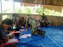 Satgas Yonif MR 413 Kostrad Papua Peduli Sektor Pendidikan