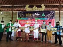 Seremoni Distribusi Masker Shield (medis), bersama AICE, GP Ansor dan Pemprop Bali, di Denpasar Bali
