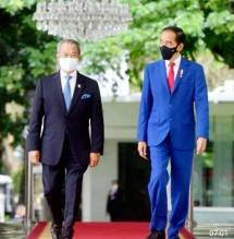 Presiden Jokowi bertemu PM Malaysia Muhyiddin di Istana Merdeka 