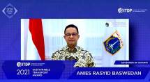 Berbahasa Inggris, Anies Sampaikan Kabar Gembira Jakarta Raih Penghargaan Dunia STA 2021, Netizen: Ya Ampun Pak Anies! Setoplah Banjir Award...
