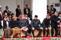 Menperin Airlangga Hartarto bersama menteri kabinet kerja di istana merdeka jakarta ( Dok Menperin )