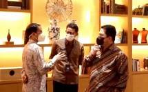 Menteri BUMN Erick Thohir, Menparekraf Sandiaga Uno, Mendikbud Nadiem Makarim