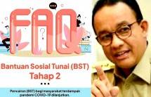 Iluatrasi BST Tahap 2 Jakarta dan Gubernur Jakarta Anies Baswedan (foto Kolase)