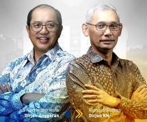 Dirjen KN Rionald (Kanan) , Dirjen Anggaran Isa (kiri) - foto DJKN