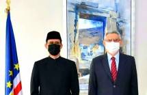 Dubes RI untuk Senegal dan Cabo Verde, Dindin Wahyudin Bersama Menteri Luar Negeri Carbo Verde