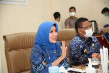 Anggota Komisi X DPR RI Dewi Coryati dengan Wali Kota Banda Aceh Aminullah Usman beserta jajaran, di Banda Aceh, Foto By Arief/nvl