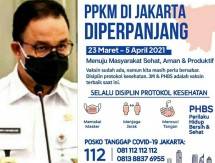 PPKM Mikro Jakarta di perpanjang hingga 5 April