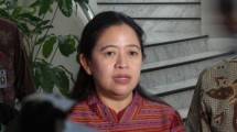 Menteri Koordinator bidang Pembangunan Manusia dan Kebudayaan Puan Maharani di Istana Wapres, Selasa (7/3/2016).(KOMPAS.com/Dani Prabowo)