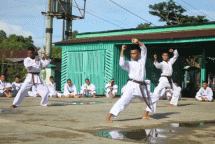 Prajurit petarung Manggala Bhakti Yudha Menbanpur 3 Marinir Pasmar 3 