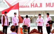 Wakil Presiden RI KH. Ma&rsquo;ruf Amin meresmikan bandara Bandara Haji Muhammad Sidik Muara Teweh, Kalteng