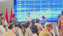 Presiden Jomowi dan Menkeu Tinjau Pelaksanaan Vaksinasi Pelaku Pasar Modal